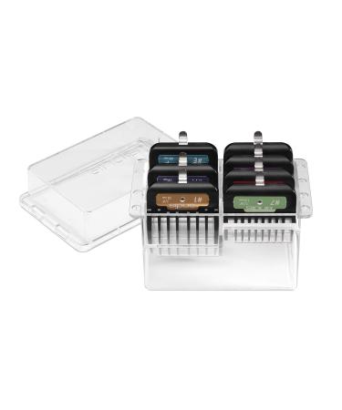 Andis 33655 Premium Clip Animal Comb Set  Built with Plastic, Includes 7 Color Coded Combs of Different Sizes, Metal Clip to Attach Comb - Fits Ultra Edge & Ceramic Edge Blades, Multicolor