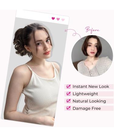 REECHO 9 Classic Loose Curly Wavy Claw Clip Ponytail Extension - Dark Brown with Highlights - Buy Online on SooperMarket.com