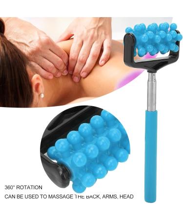 Adjustable Telescopic Back Massager for Pain Relief | Blue Sore Muscle Tool for Men & Women | International Shipping - Buy Online on SooperMarket.com