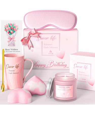 Boyujk Christmas candles gifts for women fragrance candles gift set for you Christmas presents for women and men (purple) birthday limited