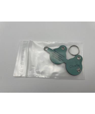 Copter Farm Dog Collars | Engraved Art Leather & Real Leather | Custom Dog ID Tags | Turquoise & Pear Colors - Buy Online on SooperMarket.com