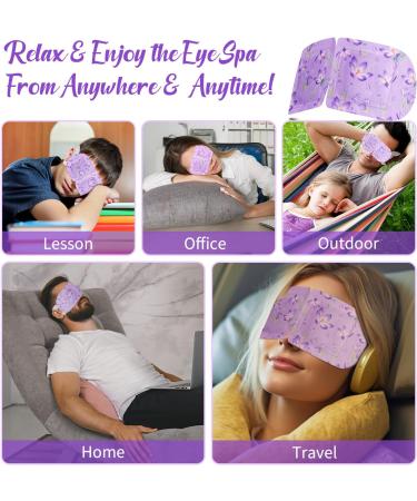 TIVLON Self Heating Eye Mask 24Pcs Steam Eye Mask Sleeping Eye Mask Eyestrain Relief Dry Eyes Disposable Moisturising Hot Compress Eye Mask Improves Sleep Quality Lavender Flavour - Buy Online on SooperMarket.com