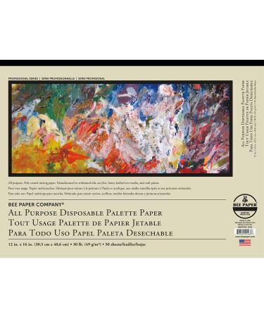 Bee Paper Company Bee Paper 4-in-1 Palette Pad  12 16-Inch  inch x inch  50 Sheet Tape Bound 12-inch x 16-inch  50 Sheet Tape Bound Pad