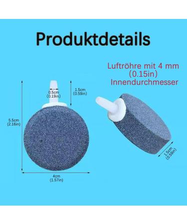 XIWUPO Bubblers & Sparkling Stones for Aquariums Ponds & Fish Tanks - Air Stones (2-Pack 4 cm) | Enhance Water Quality - Buy Online on SooperMarket.com