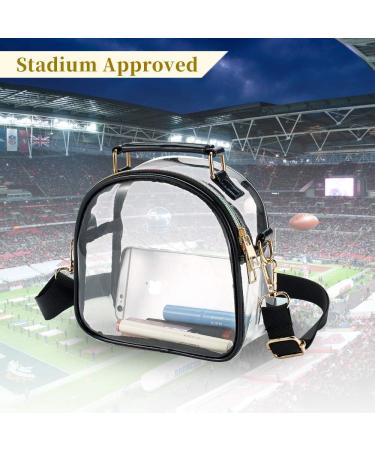 COROMAY Clear Stadium Approved Purse for Women - See Through Clear Handbag in Black - Buy Online on SooperMarket.com