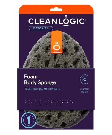 Clean Logic Charcoal Infused Sea Foam Body Sponge - Pack of 3 - Buy Online on SooperMarket.com