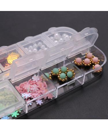 Lanlousy 3D Shape New Nail Clear Nail Pearl Diy Nail Art Decorations Rhinestone Manicure Tools 13# - Buy Online on SooperMarket.com