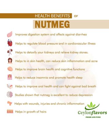 Premium Whole Nutmeg: Aromatic Spice for Culinary Delights - Buy Online on SooperMarket.com