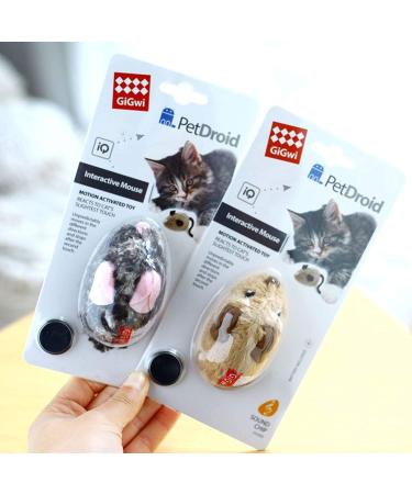Vealind GiGwi Interactive Cat Toys: Auto Moving Mice with Lifelike Squeaky Sound - Coffee - Buy Online on SooperMarket.com