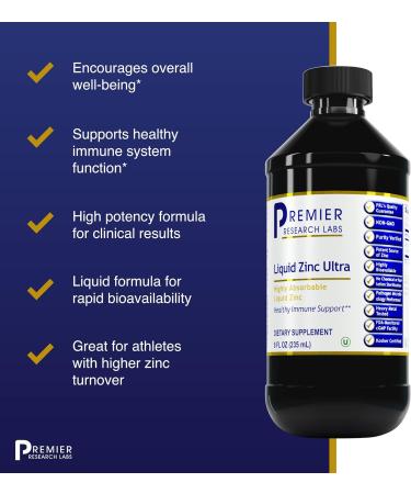 Premier Research Labs Liquid Zinc Ultra & D3 Serum Combo - 8 fl oz & 0.46 fl oz - Buy Online on SooperMarket.com
