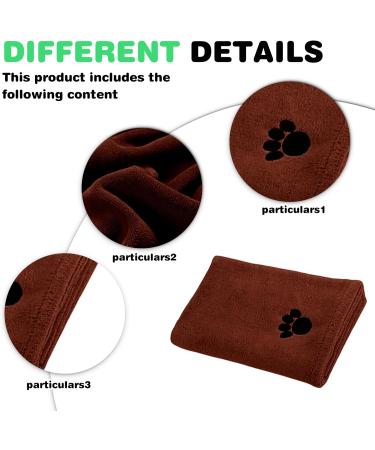 Extra Absorbent Microfiber Dog Towels - 4 Pack for Small & Medium Dogs - Soft & Durable (35x75 cm) - Ideal for Cats Too - Buy Online on SooperMarket.com