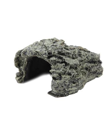 Axolotl Cave Fish Hidden Cave Stone Cave Shelter for Reptile Turtle Frog Zoo Aquarium Decoration Ornament L18*12*9