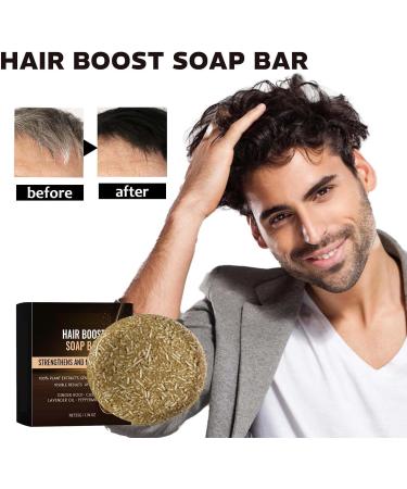 Anti Gray Hair Shampoo Men Gray Hair Reverse Bar Shampoos Reverse Gray Hair Reverse Bar Castor Oil for Gray Hair Coverage Hair Darkening Grey Reducing (1pc) - Buy Online on SooperMarket.com