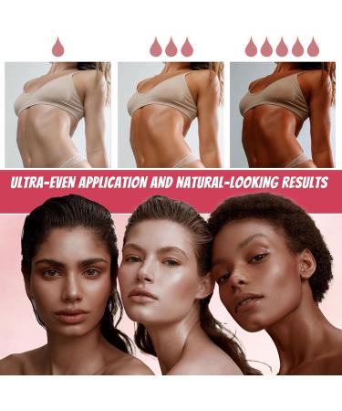 Trendyfave Self Tanning Oil Mist Natural Looking Fake Tan Hydrating Self Tanner Spray Long-lasting Rose Fragrance Body & Face Mist for Women Girls Self Tan Oil Cruelty-Free & Vegan - Buy Online on SooperMarket.com
