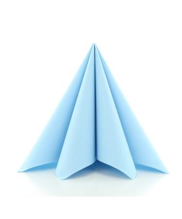 Prime guest napkin light blue premium edition for weddings and celebrations from prime guest airlaid fabric -like 50s pack 50 pieces 40 x 40 cm fold