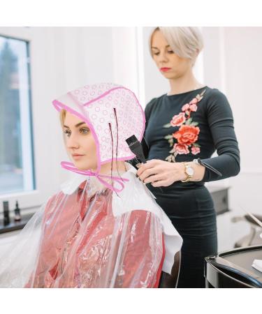 Bewudy 2 Sets of Hair Coloring Kits Hair Highlighting Caps Hair Dye Cap Disposable Hair Art Frosting Cap with Plastic Crochet Hook and Hair Dye Brushes for Salon Hair Dyeing Hairdressing (Pink) - Buy Online on SooperMarket.com
