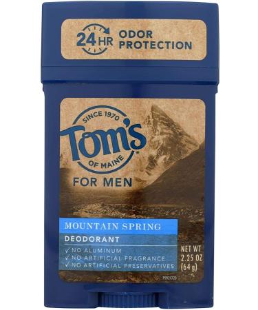 Tom's of Maine Natural Long Lasting Men's Deodorant  Mountain Spring 2.25 oz