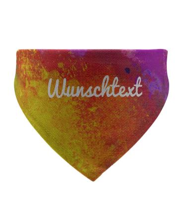 printplanet - Dog scarf with name or text - Scarf for dogs - Layout Colorpaint - Size S Size S Colorpaint