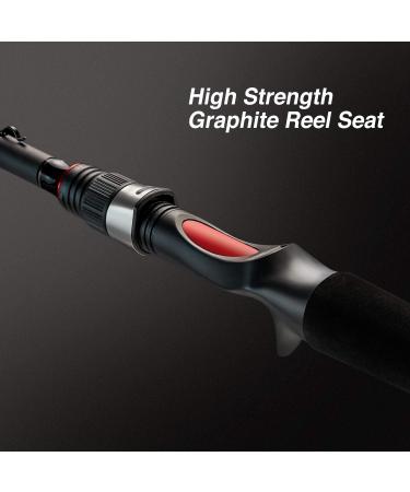 Piscifun Torrent Casting Rod - High Sensitive IM6 Carbon Fiber Fishing Rod | Lightweight Baitcasting Rod with Zirconium Oxide Rings | 6'9 Medium/M-2pcs - Buy Online on SooperMarket.com