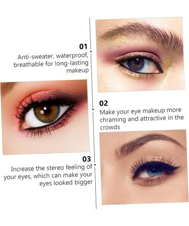 KALLORY 2pcs Black Waterproof Eyeliner Smudge Proof Eyeliner Eye Shadow Cream Eyeshadow Gel Water Proof 1 count (Pack of 1) As Shown - Buy Online on SooperMarket.com