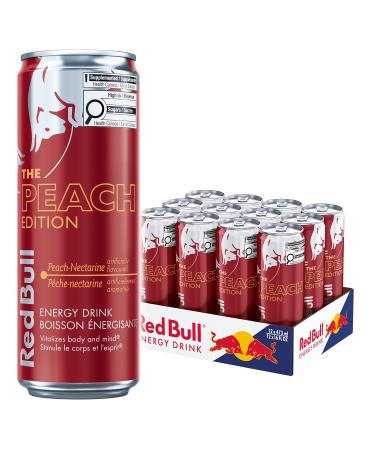 Red Bull Energy Drink Peach-Nectarine 473ml (12 Pack)