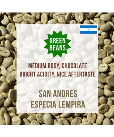 Coffee World | Honduras San Andres Especial Lempira Single Origin Arabica Raw Unroasted Green Coffee Beans - for Coffee Roasters/Roasting (1.8KG)