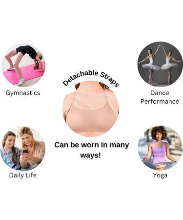Clementine Apparel Girls Clear Detachable Straps Dance Bra 12-14 Black - Buy Online on SooperMarket.com