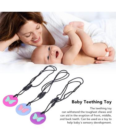 3Pcs Silicone Sensory Chew Necklace for Kids - Teething & Autism Chewlery for Boys & Girls - Buy Online on SooperMarket.com
