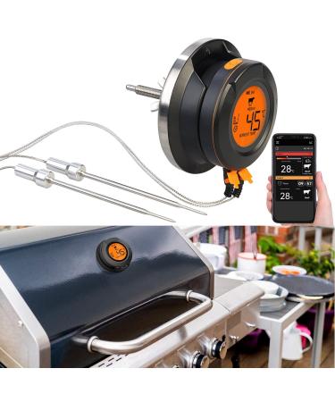 Rosenstein & Sons Bratenthermometer: Smart Digital Grill Thermometer conversion set 2 sensors BT app (grill thermometer intermediate set grill thermometer Bluetooth digital)