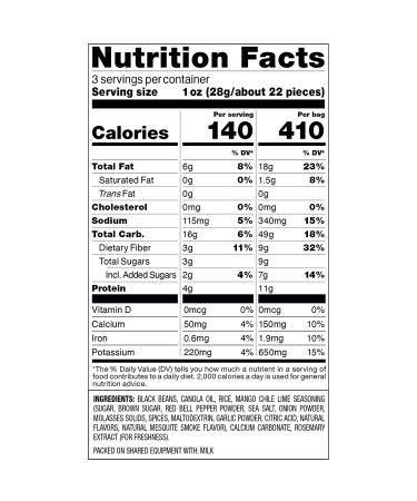 Harvest Snaps Black Bean Snack Crisps Mango Chile Lime 3.0 oz (Pack of 4) | Plant-Based, Baked, Gluten-Free | Mango Chile Lime Flavor - Buy Online on SooperMarket.com