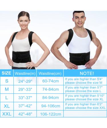 PAZAPO Posture Corrector for Men&Women - Back Brace Lumbar Support and Upright Breathable Straightener Improve Neck Back Shoulder Pain Relieve (Medium(29-33 Inches)) - Buy Online on SooperMarket.com