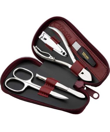 Marqus nail set men and women 5 partly - filing from Solingen - Manicure set men and women nailetui men and women - nessesair - manicure set men and women - manicure set travel 2nd red red