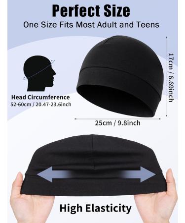 MELLIEX 2 Pack Cycling Cap - Under Helmet Cotton Skull Cap for Men & Women | Multifunctional Winter Hat & Helmet Lining - Buy Online on SooperMarket.com