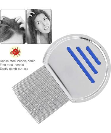 U-K Head Lice Comb Professional Stainless Steel Lice Nits Comb Portable Louse Removal Comb for Effectively Get Rid of Hair Lice and Nits(Blue) Useful As Shown - Buy Online on SooperMarket.com