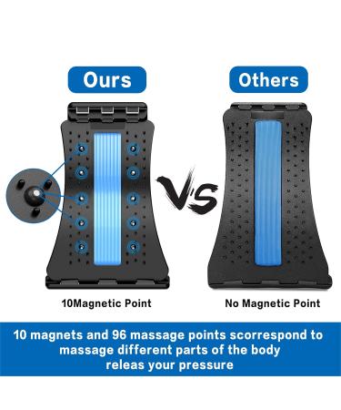 UniForU Back Stretcher Lumbar Stretcher Multi-Level Lumbar Stretching Device with Accupressure Points (Blue) - Buy Online on SooperMarket.com
