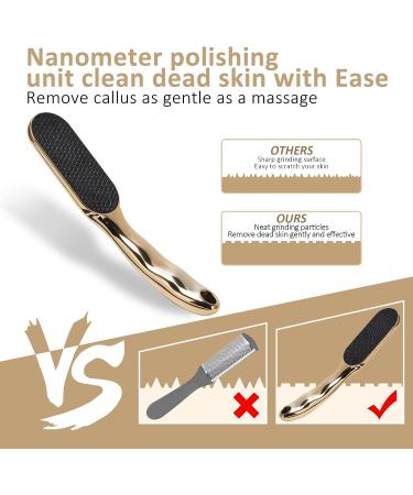 Glass Foot File Callus Remover & Nail Clipper Set | Pedicure Tools for Wet & Dry Feet - Buy Online on SooperMarket.com