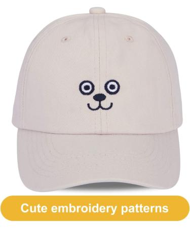 Livacasa Kids Adjustable Sun Protection Cap - Embroidered Snapback for Boys & Girls (C-Khaki 49-57cm) - Buy Online on SooperMarket.com
