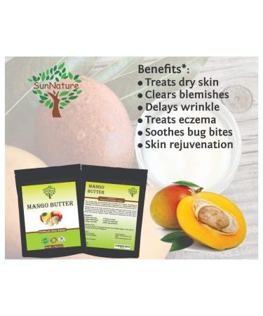 SunNature 100% Pure Mango Butter - Substitute Shea Butter for Soap and Lotion - Moisturizing, Scent-Free, Hexane-Free (4 Oz) - Buy Online on SooperMarket.com