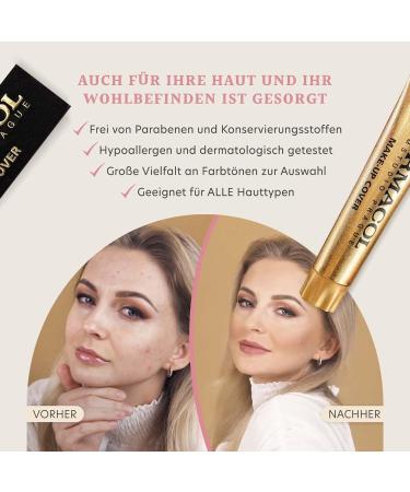 Dermacol Full Coverage Foundation - Matte Liquid Makeup with SPF 30 Waterproof for Oily Skin & Dark Circles Long-Lasting 30g - Color 228 - Buy Online on SooperMarket.com