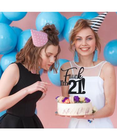 VIKY 21st Birthday Cake Topper - Glittery Decoration for Young Girls' Birthday Parties - Buy Online on SooperMarket.com