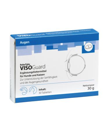 Visoguard tablets for dogs & cats 30 pieces: supports vision & eye well -being with lutein & zeaxanthin ideal for pet care