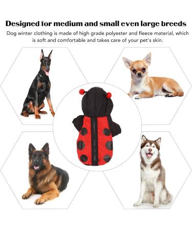 Shop Bagima Ladybug Dog Costume | Warm Hooded Sweater for Small Dogs | Perfect Halloween & Winter Outfit - Buy Online on SooperMarket.com
