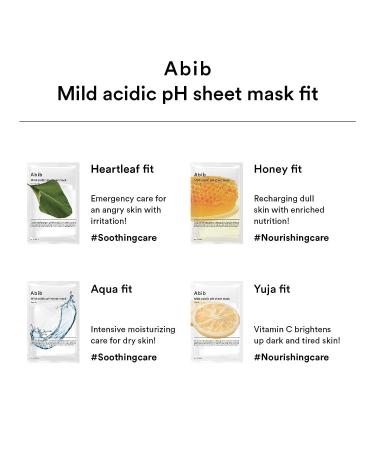 Abib Heartleaf Fit Sheet Mask 30ml (10pcs) - Gentle pH-Balanced Skincare - Buy Online on SooperMarket.com