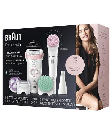 Braun Silk-pil 9-985 Epilator for Women | Facial Hair Removal Shaver - Cordless & Rechargeable | Wet & Dry | Includes Facial Cleansing Brush - Buy Online on SooperMarket.com