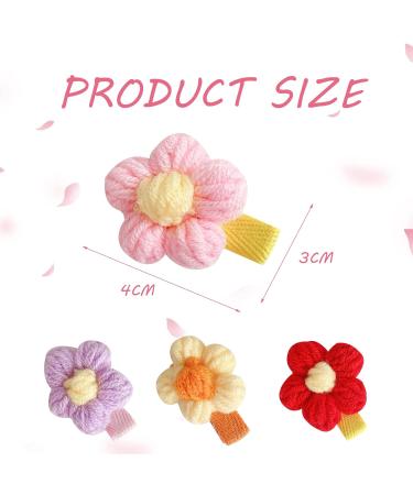 Shop Dhweku 12pc Baby Hair Clips - Cute Plush Flower Hairpins & Accessories for Baby Girls - Buy Online on SooperMarket.com