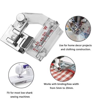 HONEYSEW Adjustable Bias Binder Foot for Singer, Brother, Janome, Toyota & More Sewing Machines - Buy Online on SooperMarket.com