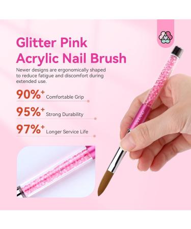 Saviland Acrylic Nail Brush Set - 3 Professional Brushes for Acrylic Application | Sizes 6 8 12 | Perfect for Nail Art Extensions & Carving - Buy Online on SooperMarket.com