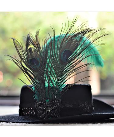 20 Pcs Real Natural Peacock Feathers Bulk Set - Multicolored DIY Craft & Wedding Decoration - Buy Online on SooperMarket.com
