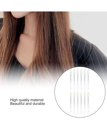Hair Tinsel Strands Kit Colorful Glitter Bling Sparkly Hair Extension Shiny Hair Extension Tinsels Party Highlights Glitter Hairpieces Hair Accessories for Women Girls Party Cosplay(Silver) - Buy Online on SooperMarket.com