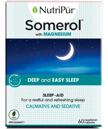 Nutripur Somerol - Sleep Aid 60 vegetarian capsules - Buy Online on SooperMarket.com
